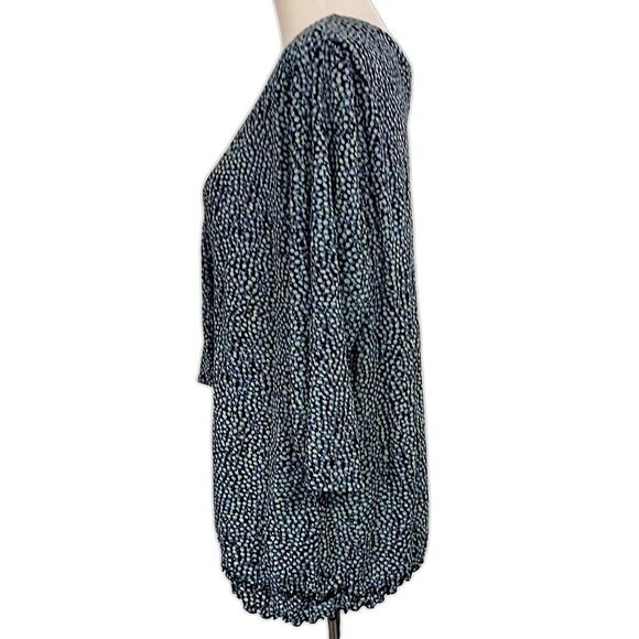 Style & Co Blouse 1X Top Plus Career Hippie Indie Stretchy Sheer Overlay Boho - Picture 7 of 16